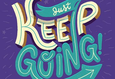 motivational lettering illustration