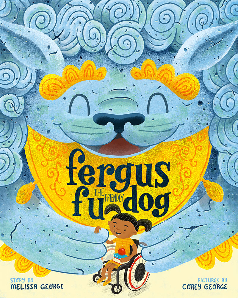 Children’s Picture Book Cover – Fergus the Friendly Fu Dog